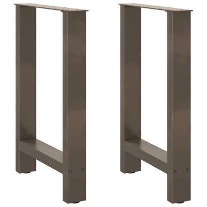 Coffee Table Legs Steel 2 pcs Steel Natural 28 x (42-43)–70 x (72-73) cm 50 x (72-73) cm