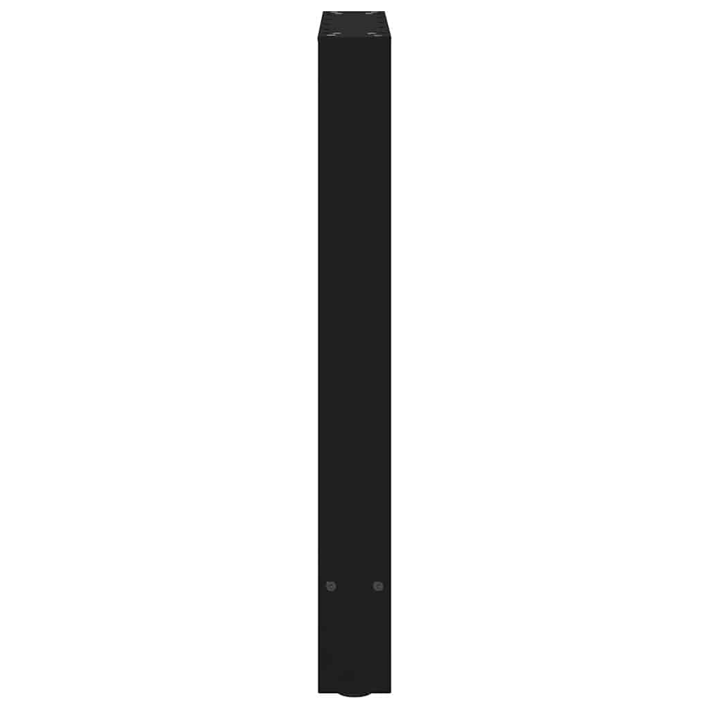 vidaXL Dining Table Legs Black 2 pcs 60x(72-73) cm Steel 6