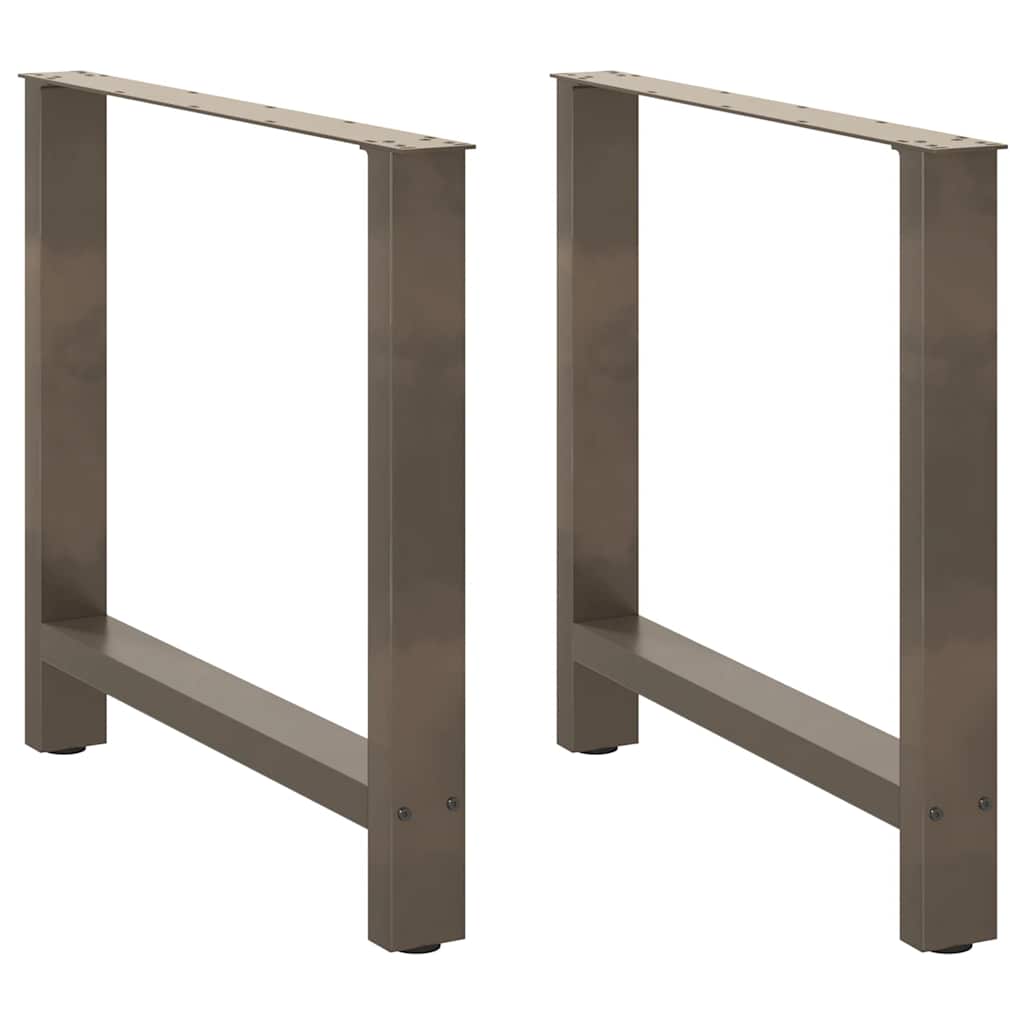Coffee Table Legs Steel 2 pcs Steel Natural 28 x (42-43)–70 x (72-73) cm 70 x (72-73) cm