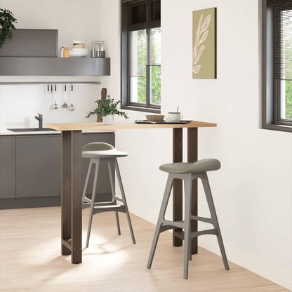 vidaXL Coffee Table Legs Steel 2 pcs Steel Natural