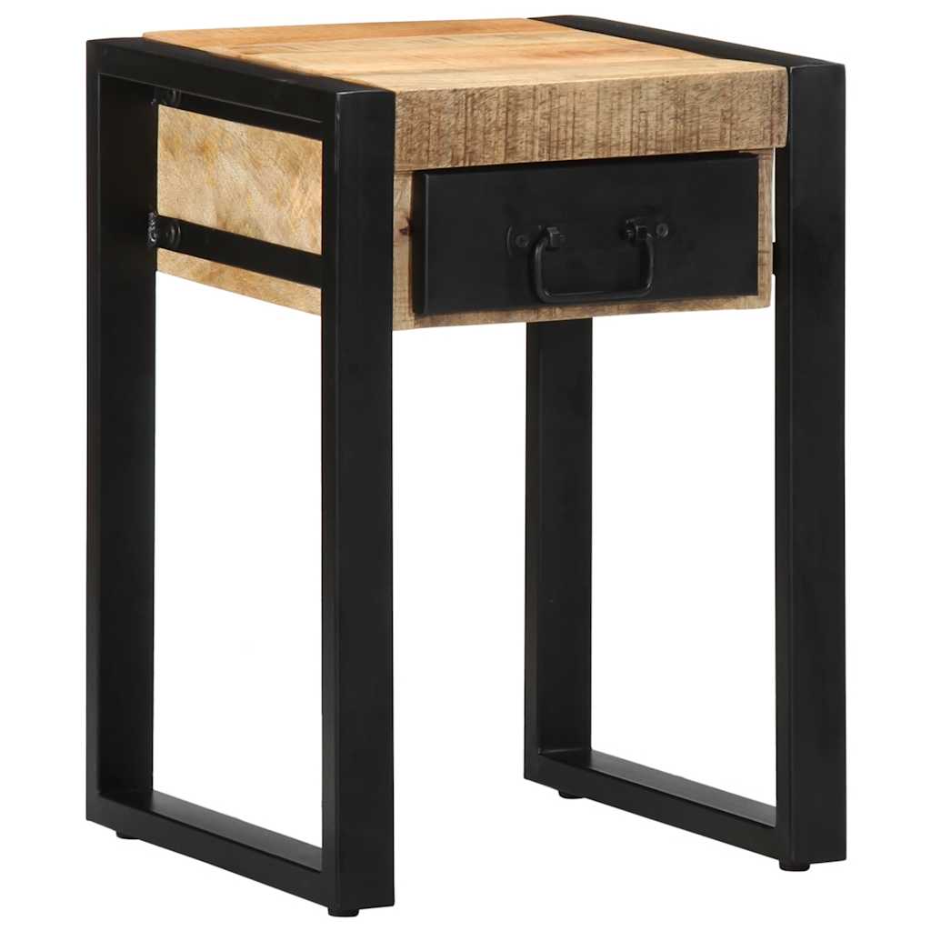 vidaXL Side Table 35x35x50 cm Solid Rough Wood Mango 1