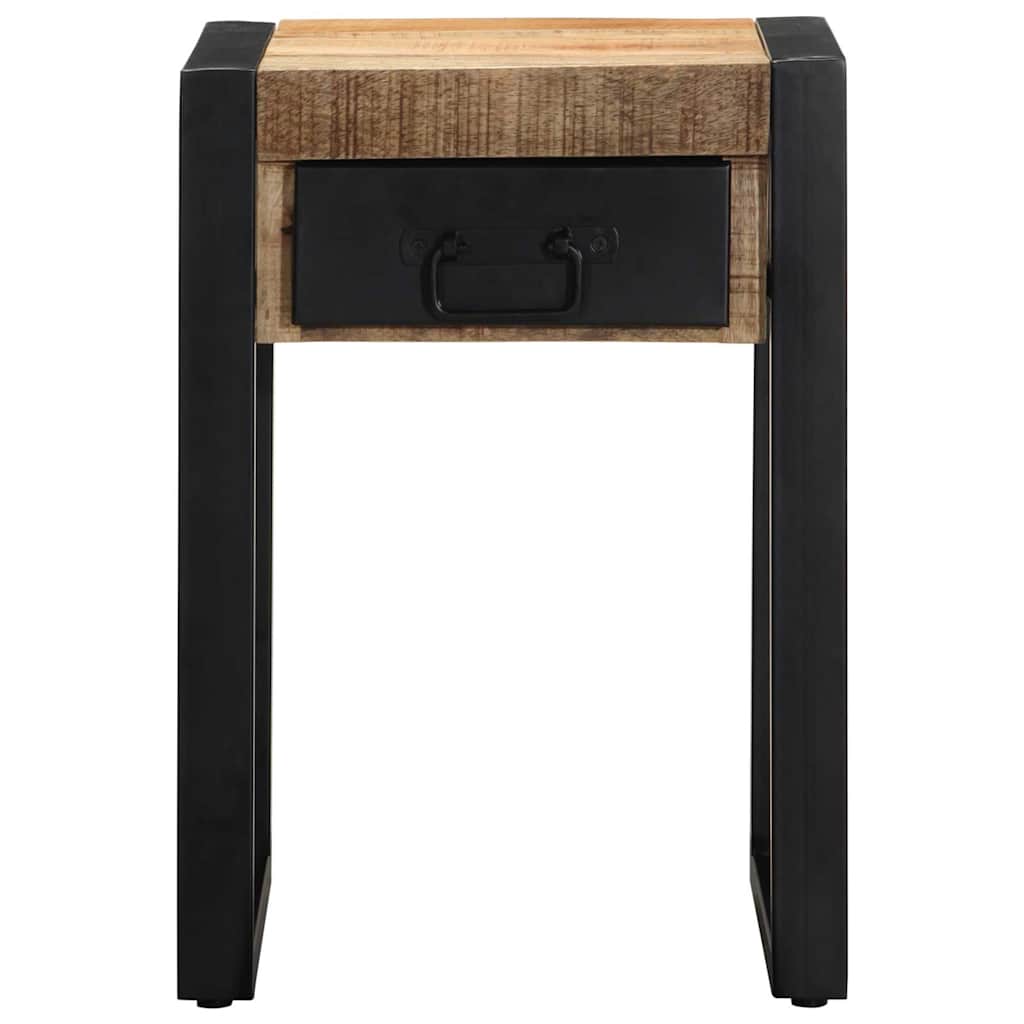 Side Table 35x35x50 cm Solid Rough Wood Mango Solid rough mango wood