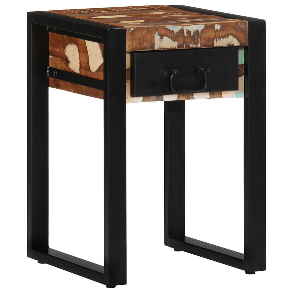 vidaXL Side Table Multicolour 35x35x50 cm Solid Wood Reclaimed 1