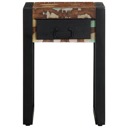 vidaXL Side Table Multicolour 35x35x50 cm Solid Wood Reclaimed 2