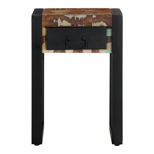 Side Table 35x35x50 cm Solid Rough Wood Mango Solid reclaimed wood
