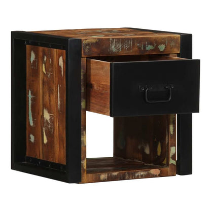 Bedside Cabinets Multicolour 40x35x40 cm Solid reclaimed wood 1