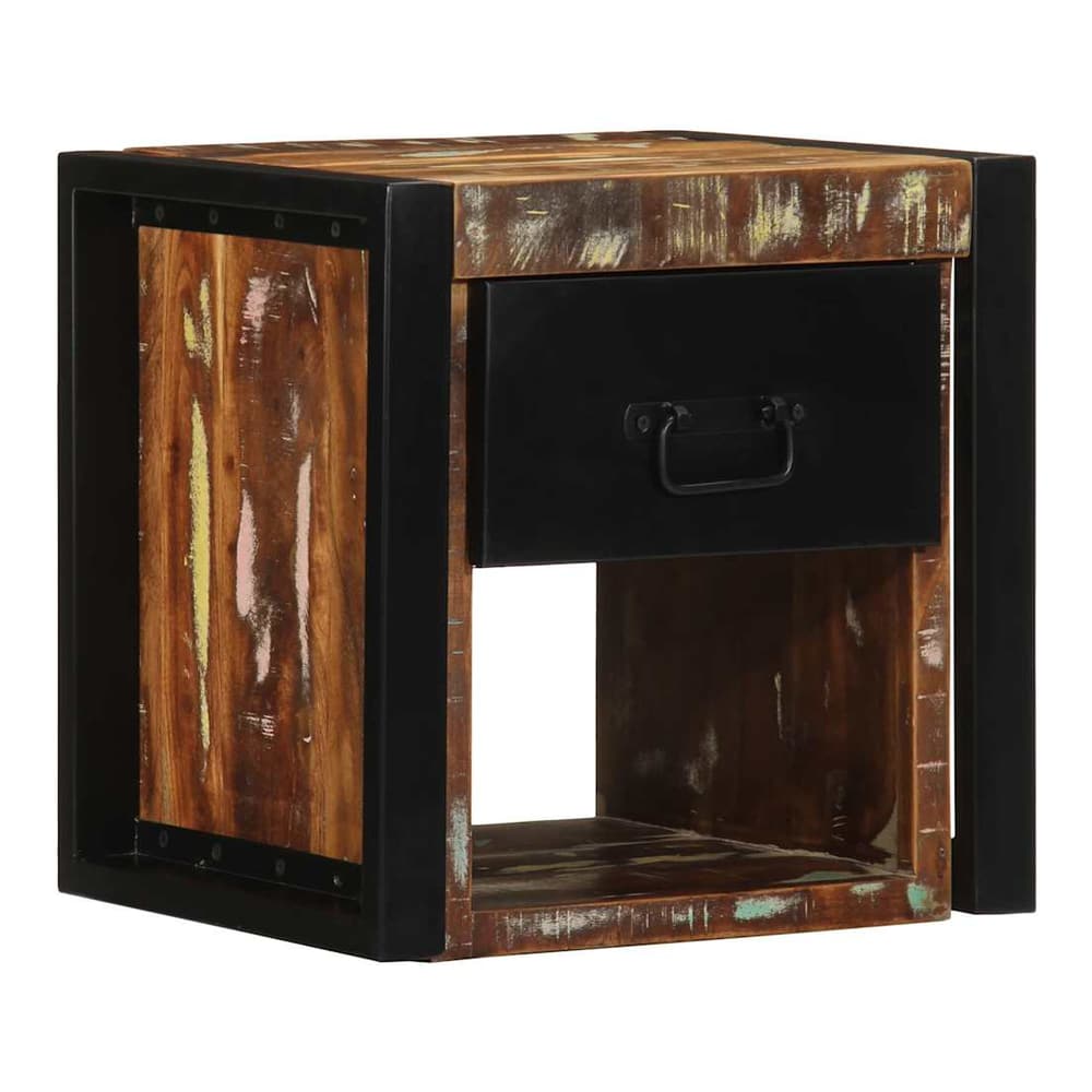 Bedside Cabinets Multicolour 40x35x40 cm Solid reclaimed wood 1