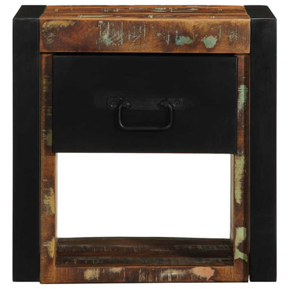 vidaXL Bedside Cabinet Multicolour 40x35x40 cm Solid Wood Reclaimed 5