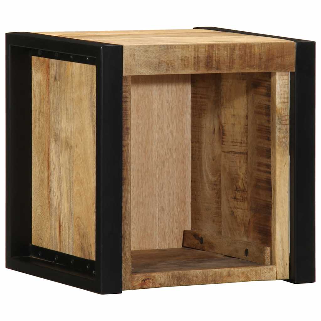 vidaXL Bedside Cabinets 2 pcs 40x35x40 cm Solid Rough Wood Mango 4