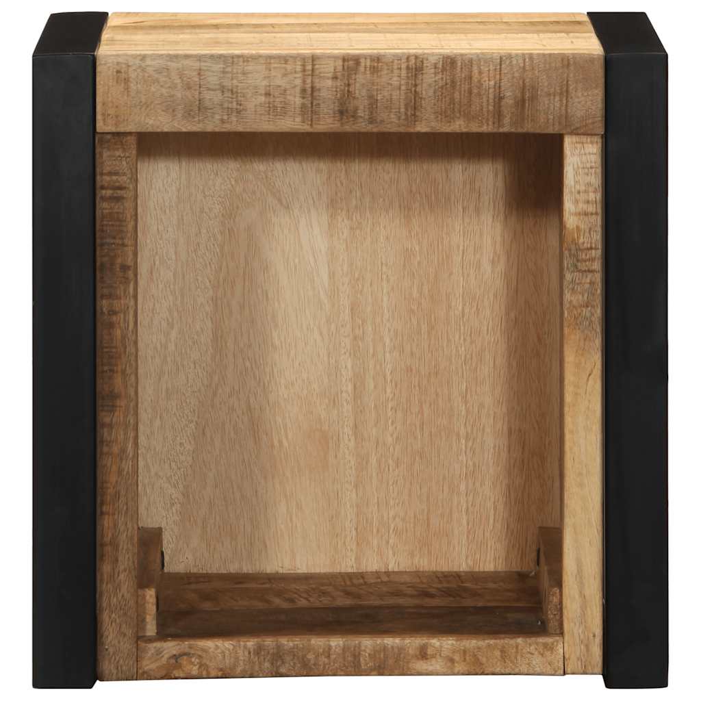 vidaXL Bedside Cabinets 2 pcs 40x35x40 cm Solid Rough Wood Mango 5