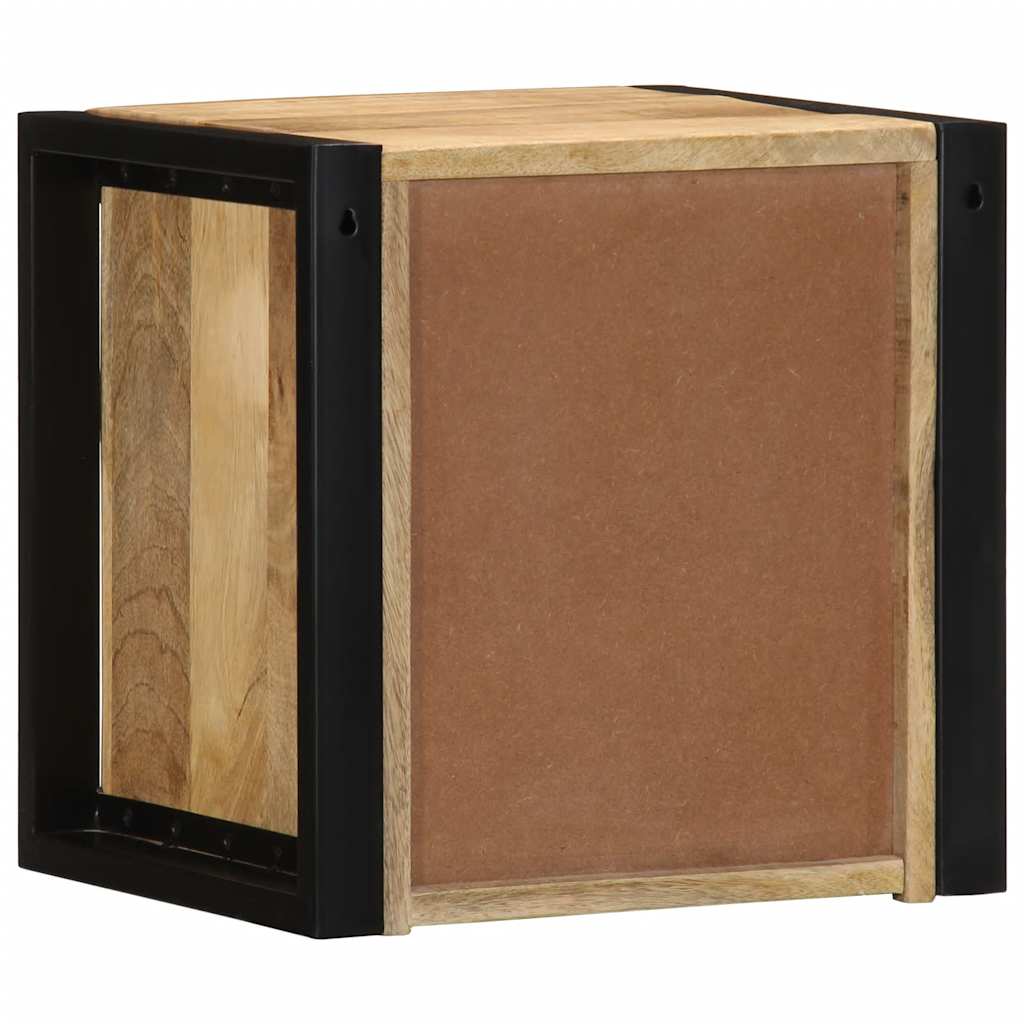 vidaXL Bedside Cabinets 2 pcs 40x35x40 cm Solid Rough Wood Mango 6