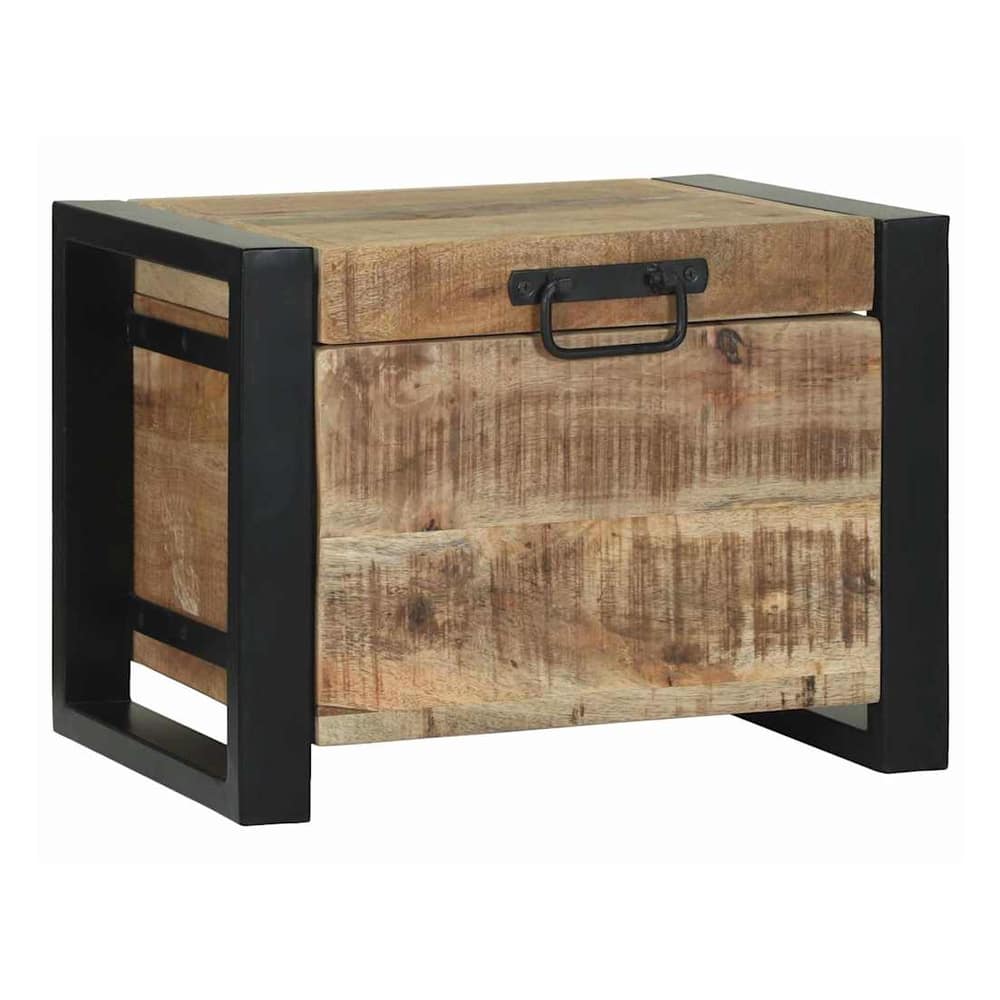 Storage Chests Multicolour Solid Reclaim wood 40 x 30 x 30 cm Solid rough mango wood