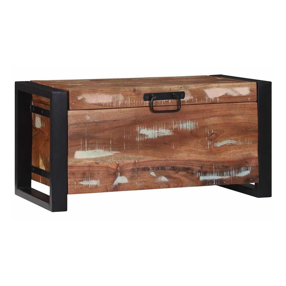 Storage Chests Multicolour Solid Reclaim wood 60 x 30 x 30 cm Solid reclaimed wood