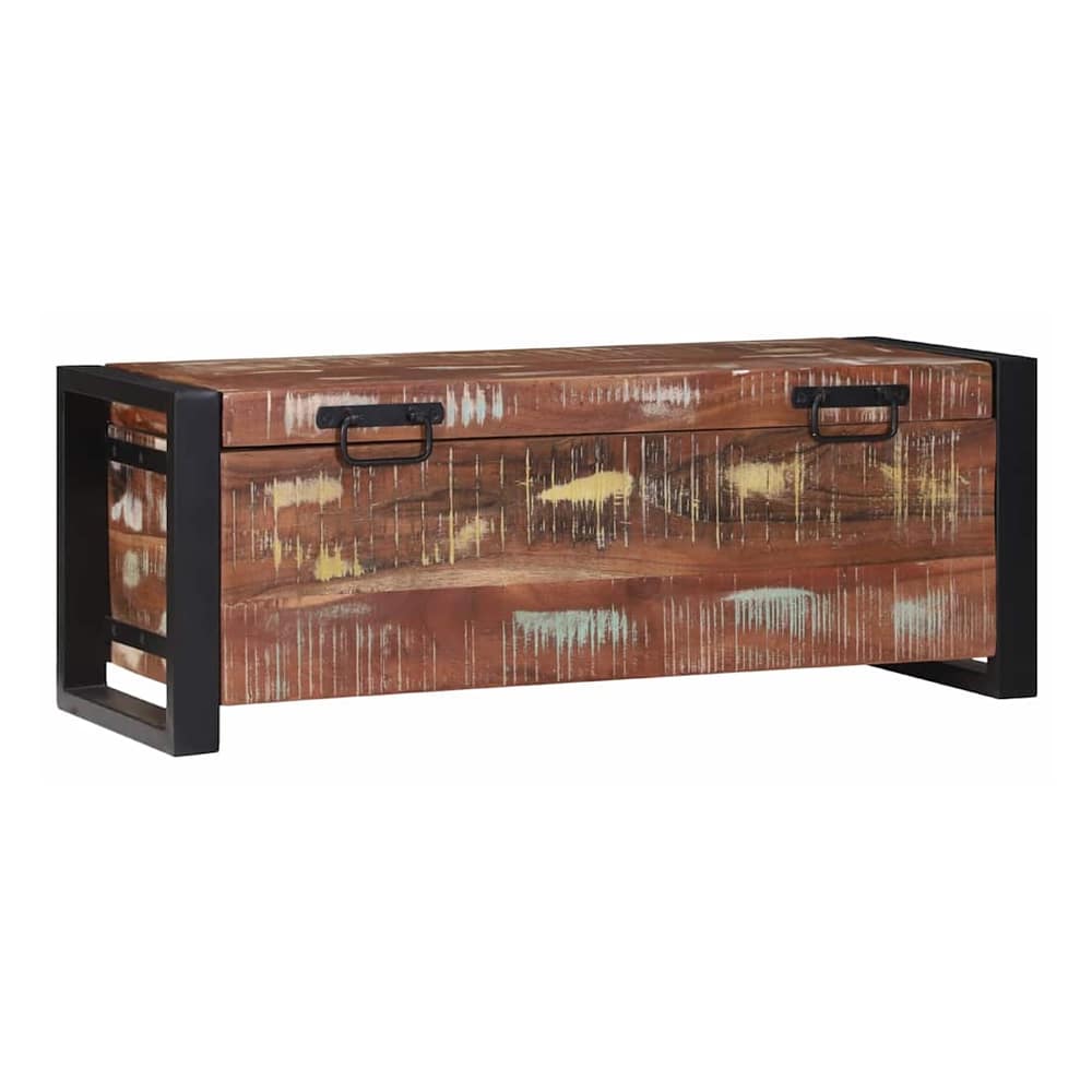 Storage Chests Multicolour Solid Reclaim wood 80 x 30 x 30 cm Solid reclaimed wood