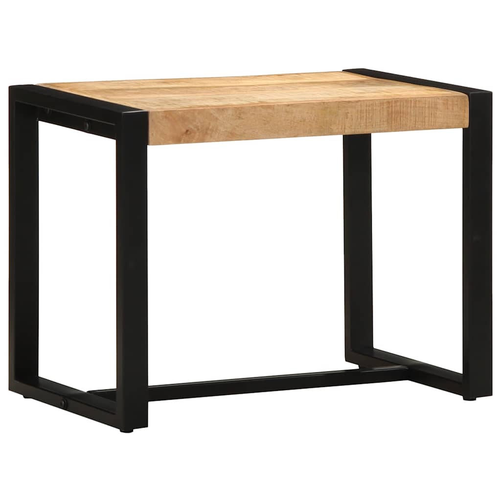 vidaXL Bench 60x35x45 cm Solid Rough Wood Mango 1