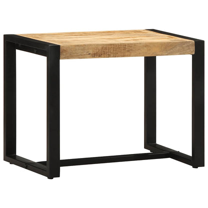 vidaXL Bench 60x35x45 cm Solid Rough Wood Mango 2