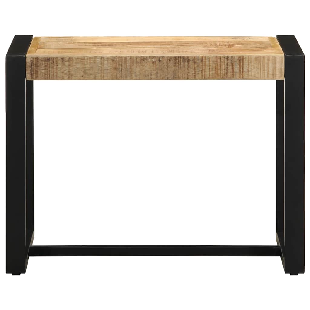vidaXL Bench 60x35x45 cm Solid Rough Wood Mango 3