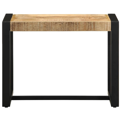 vidaXL Bench 60x35x45 cm Solid Rough Wood Mango 3