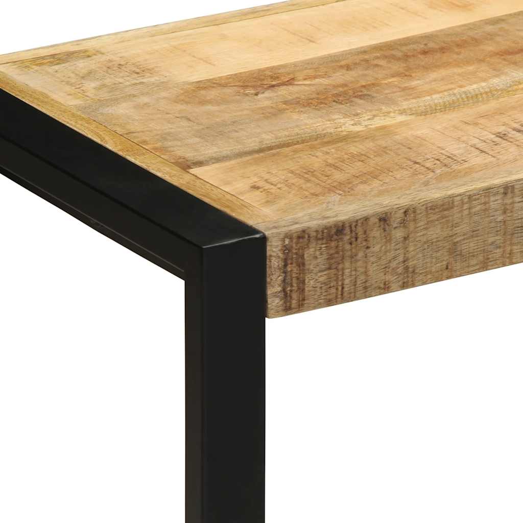 vidaXL Bench 60x35x45 cm Solid Rough Wood Mango 5