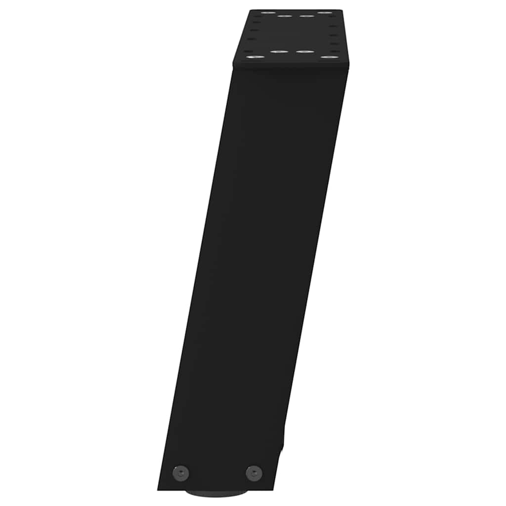 vidaXL Coffee Table Legs U-Shaped 2 pcs Black 40x(30-31) cm Steel 6