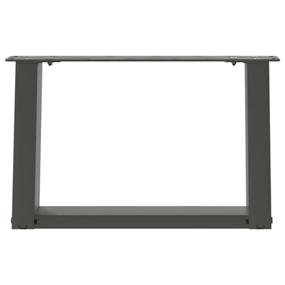 vidaXL Coffee Table Legs U-Shaped 2 pcs Anthracite 40x(30-31) cm Steel 5