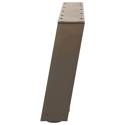 vidaXL Coffee Table Legs U-Shaped 2 pcs Natural Steel 60x(30-31) cm Steel 6