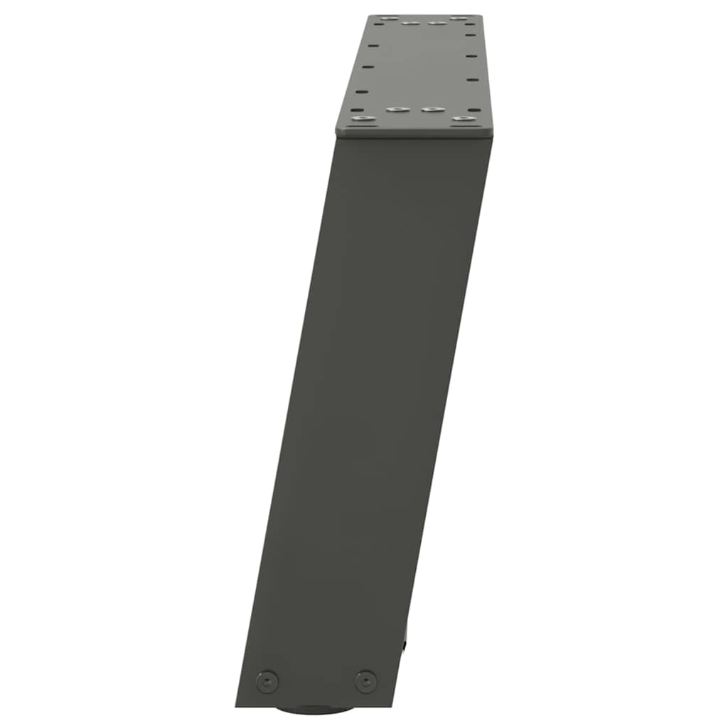 vidaXL Coffee Table Legs U-Shaped 2 pcs Anthracite 70x(30-31) cm Steel 6
