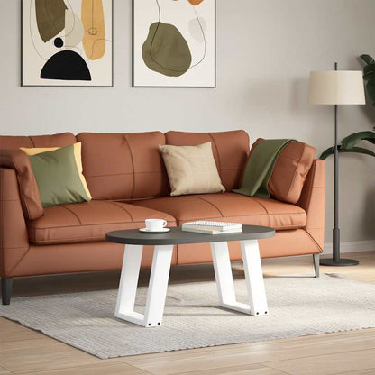 vidaXL Coffee Table Legs U-Shaped 2 pcs White 28x(42-43) cm Steel 3