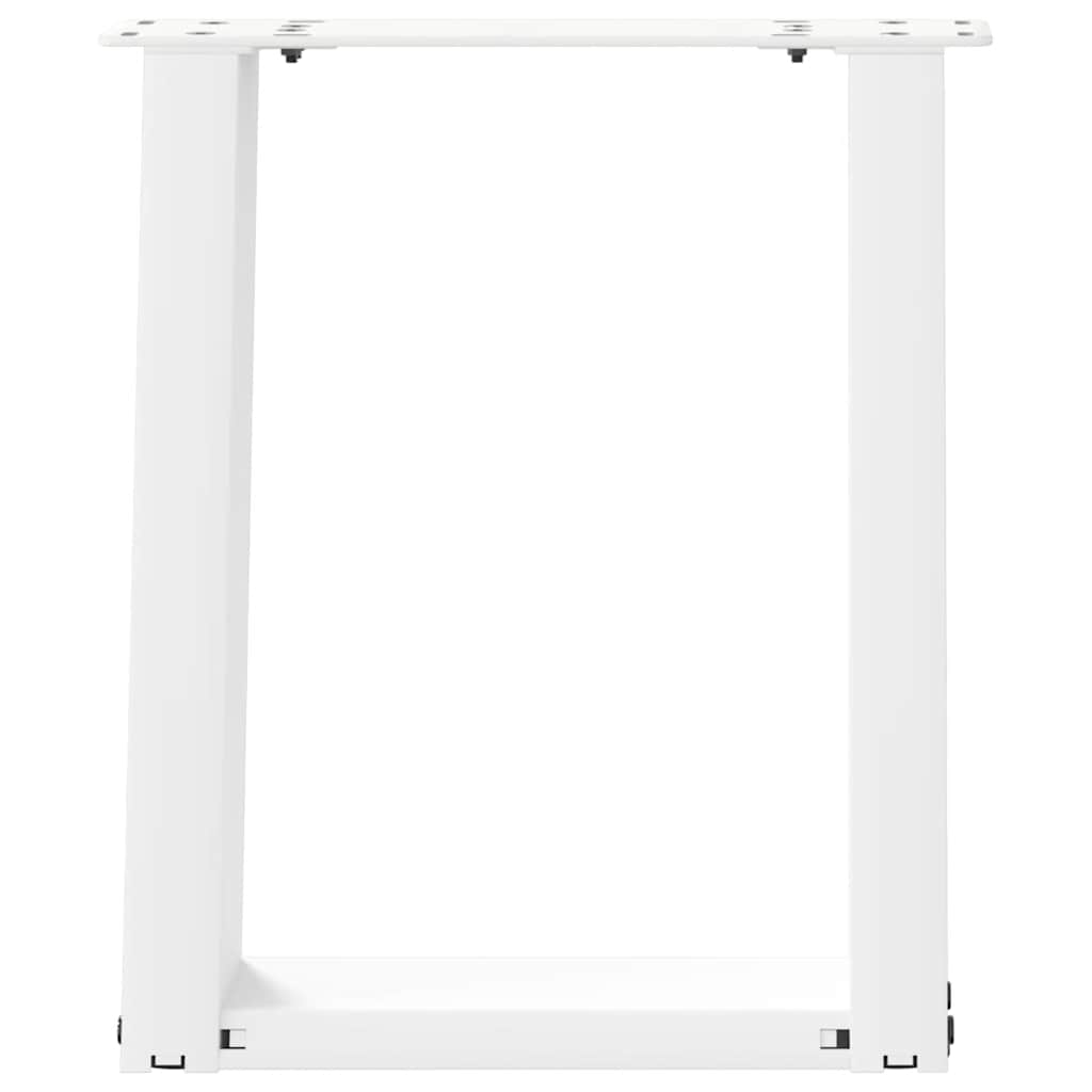 vidaXL Coffee Table Legs U-Shaped 2 pcs White 28x(42-43) cm Steel 5