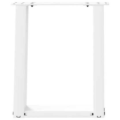vidaXL Coffee Table Legs U-Shaped 2 pcs White 28x(42-43) cm Steel 5