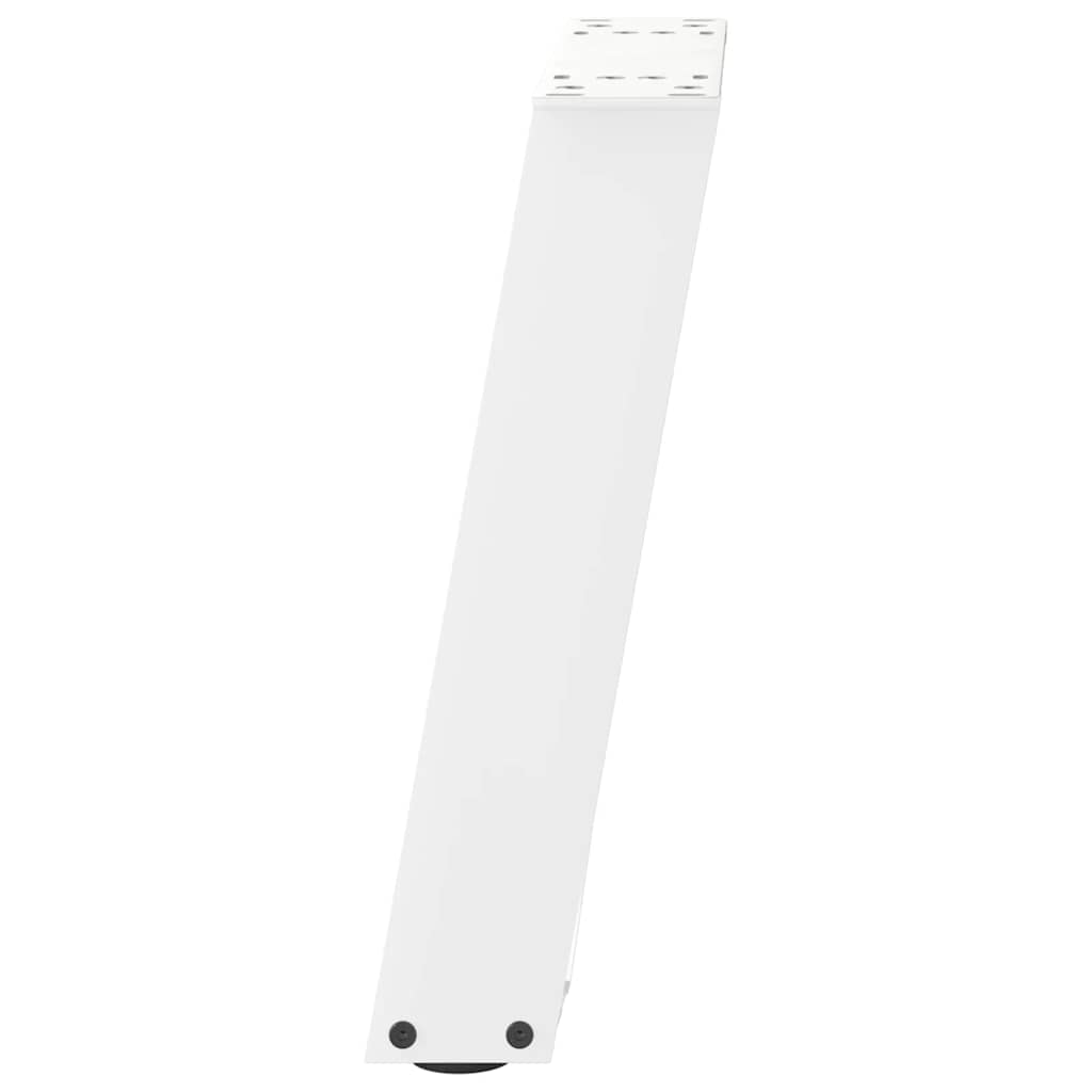 vidaXL Coffee Table Legs U-Shaped 2 pcs White 28x(42-43) cm Steel 6