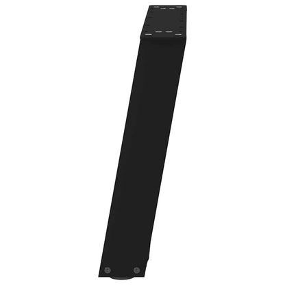 vidaXL Coffee Table Legs U-Shaped 2 pcs Black 50x(42-43) cm Steel 6