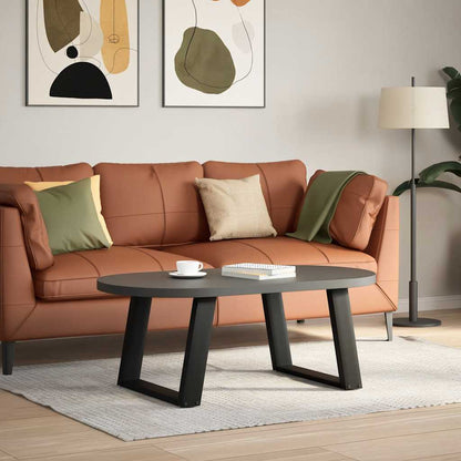 vidaXL Coffee Table Legs U-Shaped 2 pcs Black 60x(42-43) cm Steel 1