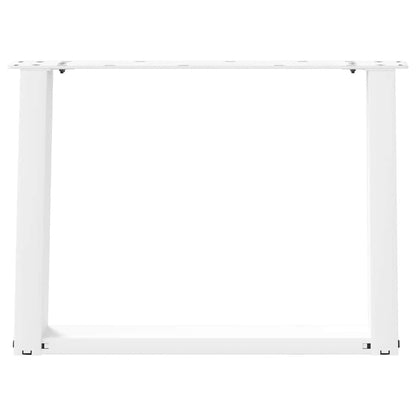 vidaXL Coffee Table Legs U-Shaped 2 pcs White 60x(42-43) cm Steel 5