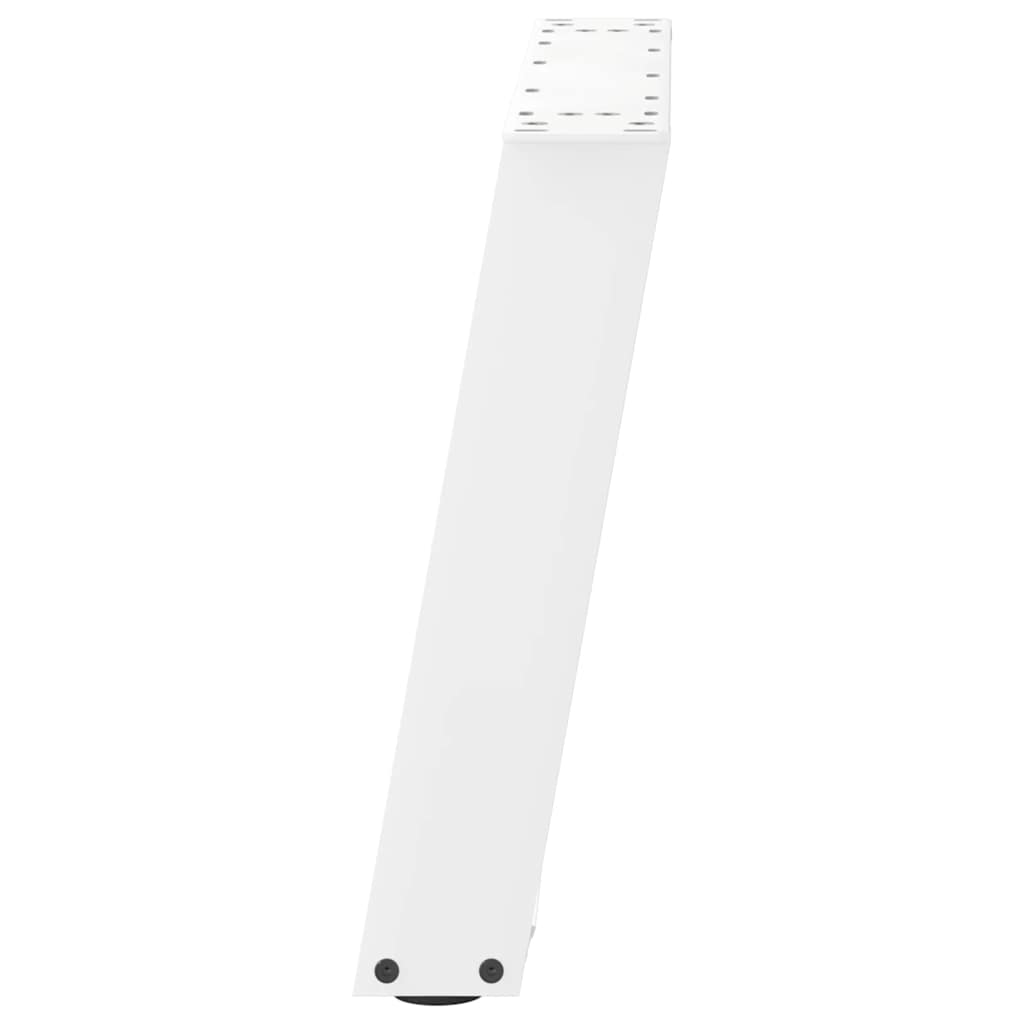 vidaXL Coffee Table Legs U-Shaped 2 pcs White 70x(42-43) cm Steel 6