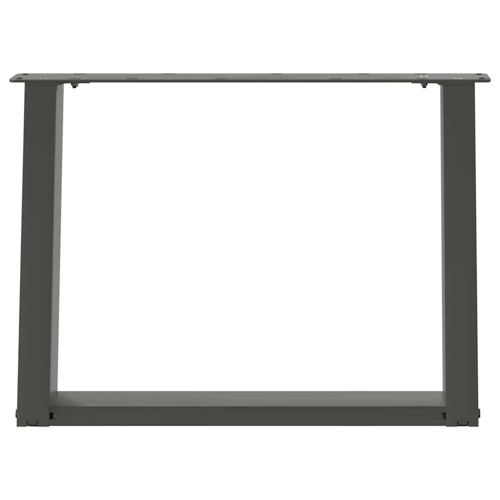 vidaXL Coffee Table Legs U-Shaped 2 pcs Anthracite 70x(42-43) cm Steel 5
