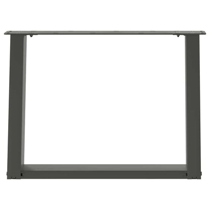 vidaXL Coffee Table Legs U-Shaped 2 pcs Anthracite 70x(42-43) cm Steel 5