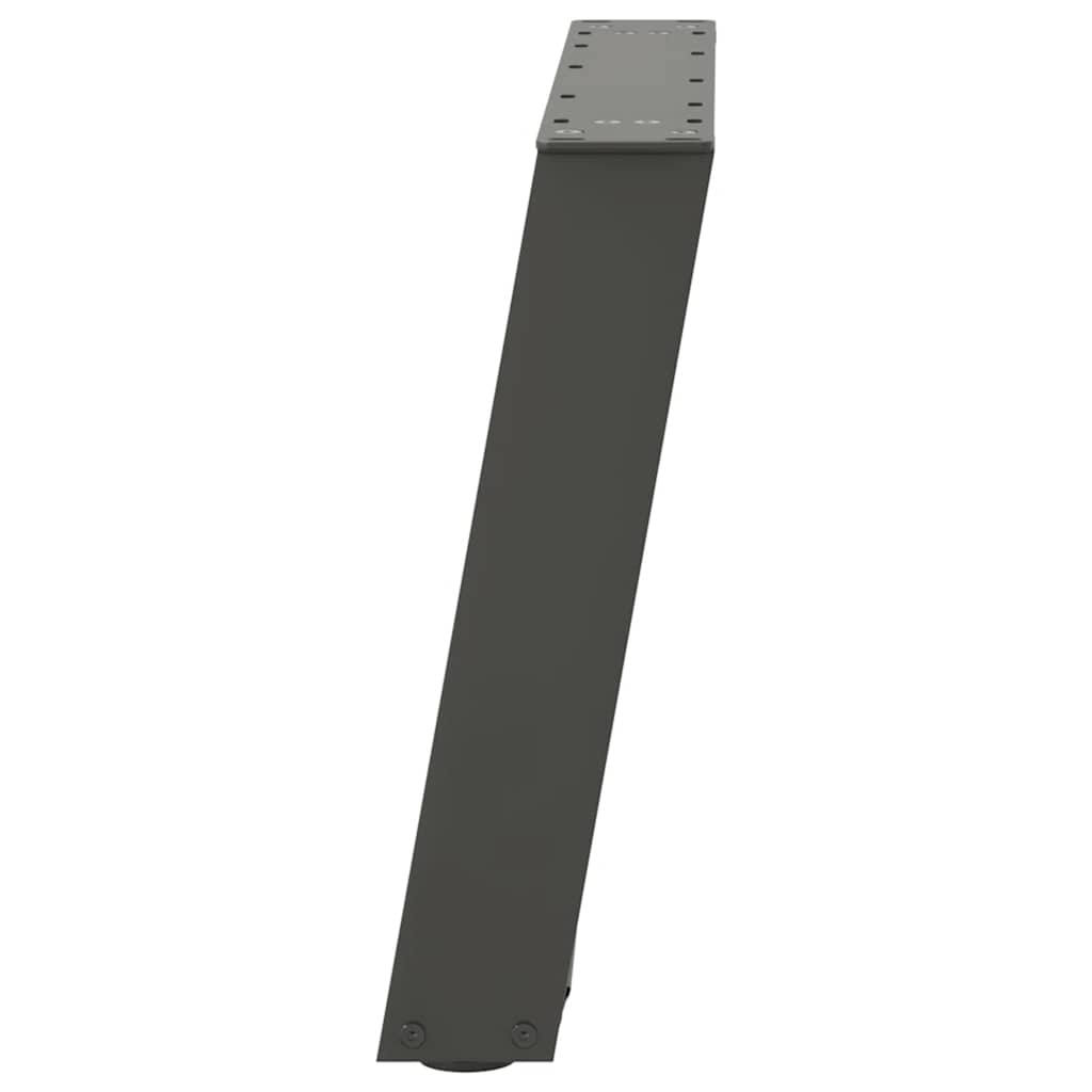 vidaXL Coffee Table Legs U-Shaped 2 pcs Anthracite 70x(42-43) cm Steel 6