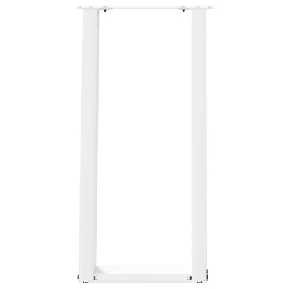vidaXL Console Table Legs U-Shaped 2 pcs White 28x(72-73) cm Steel 5