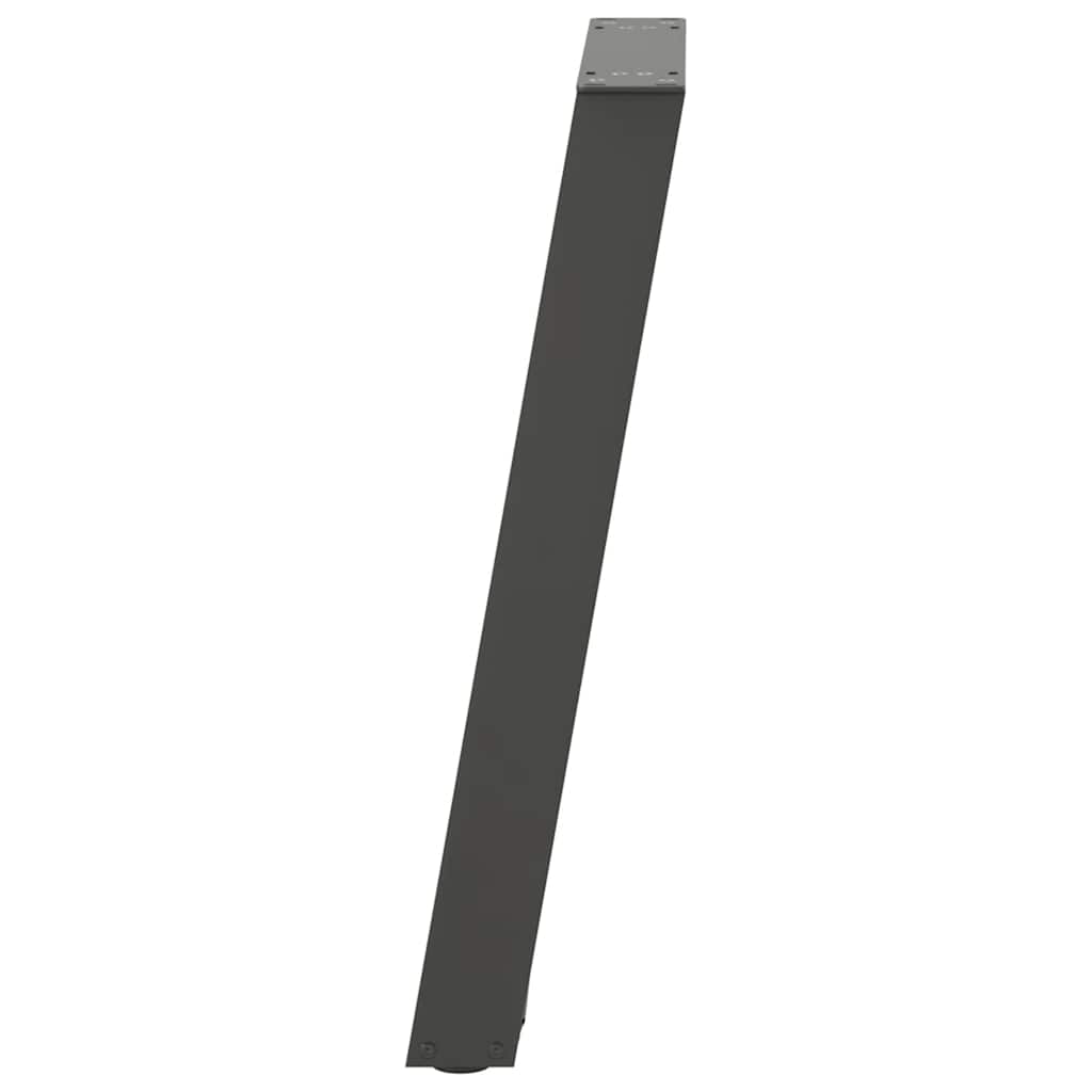 vidaXL Console Table Legs U-Shaped 2 pcs Anthracite 28x(72-73) cm Steel 6