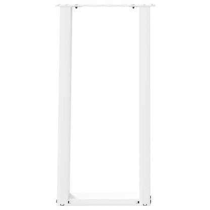 vidaXL Console Table Legs U-Shaped 2 pcs White 38x(72-73) cm Steel 5