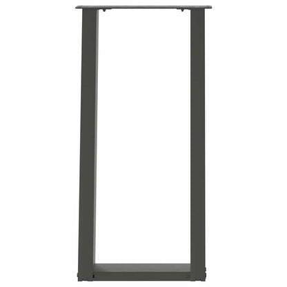 vidaXL Console Table Legs U-Shaped 2 pcs Anthracite 38x(72-73) cm Steel 5