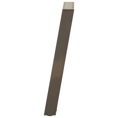 vidaXL Console Table Legs U-Shaped 2 pcs Natural Steel 38x(72-73) cm Steel 6