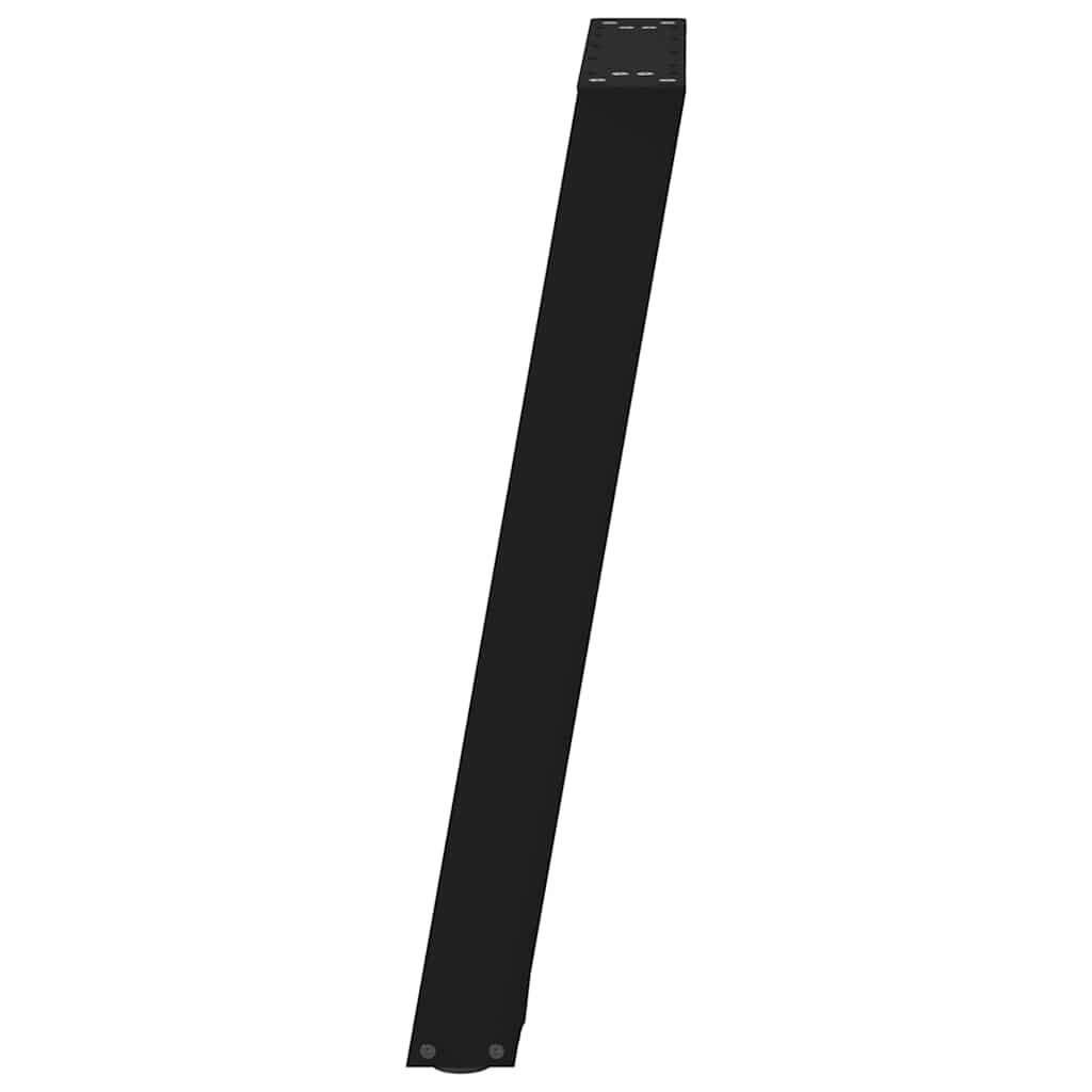 vidaXL Dining Table Legs U-Shaped 2 pcs Black 60x(72-73) cm Steel 6