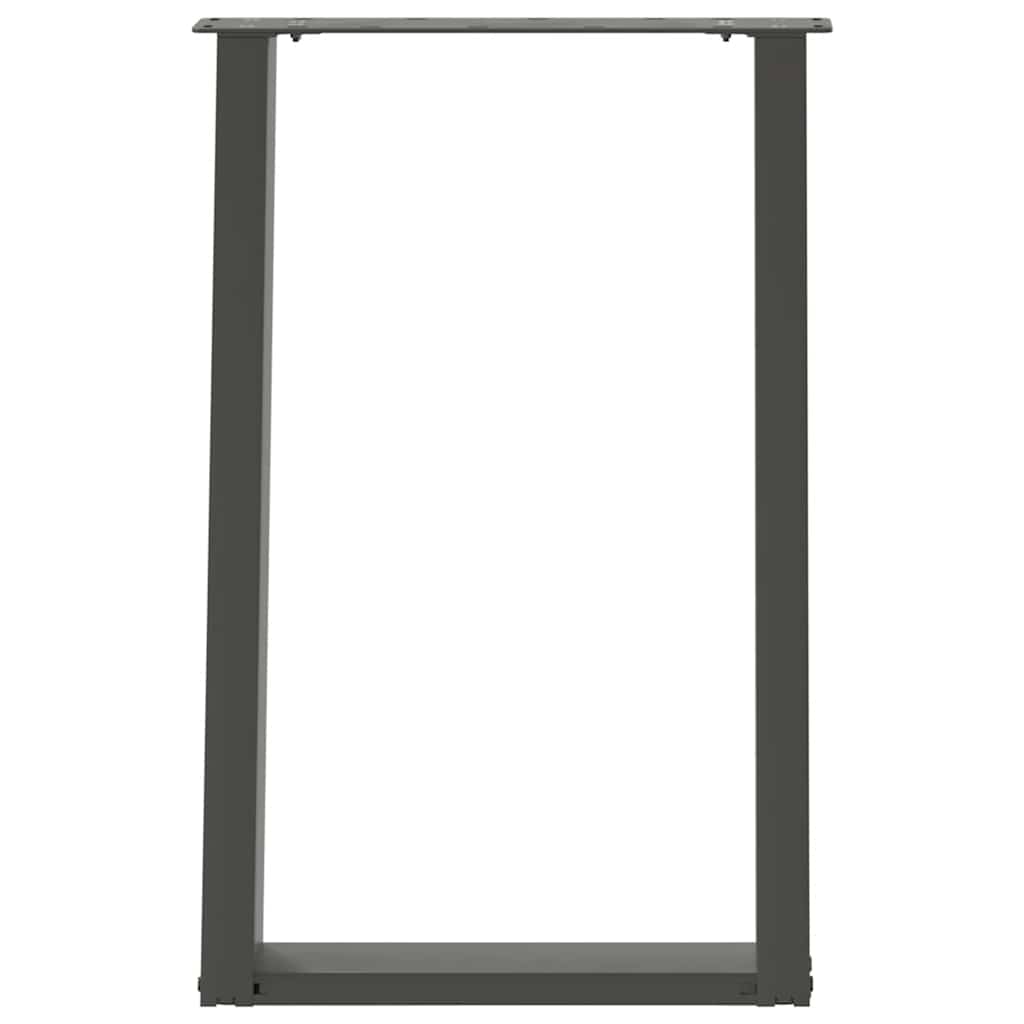 vidaXL Dining Table Legs U-Shaped 2 pcs Anthracite 60x(72-73) cm Steel 5