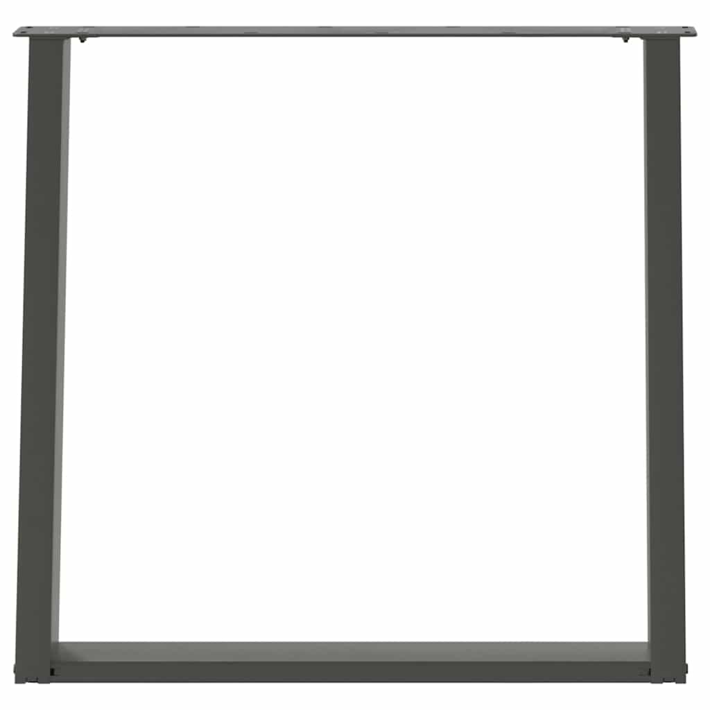 vidaXL Dining Table Legs U-Shaped 2 pcs Anthracite 80x(72-73) cm Steel 5