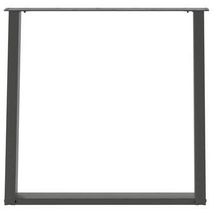 vidaXL Dining Table Legs U-Shaped 2 pcs Anthracite 80x(72-73) cm Steel 5