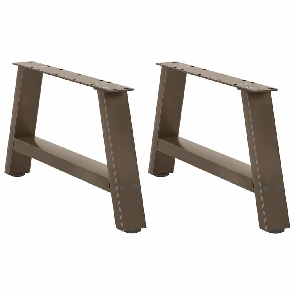 vidaXL Coffee Table Legs A-Shaped 2 pcs 60x(30-31) cm Steel 1