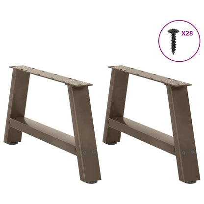 vidaXL Coffee Table Legs A-Shaped 2 pcs 60x(30-31) cm Steel 3