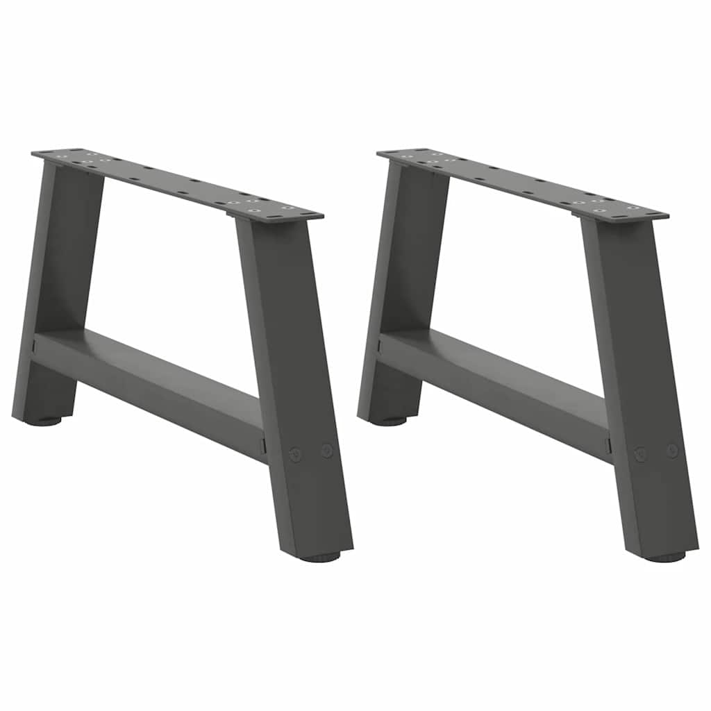vidaXL Coffee Table Legs A-Shaped 2 pcs Anthracite 70x(30-31) cm Steel 1